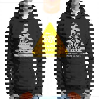 Yellow Warning Signs No Farmers No Food Hoodie - Thegiftio