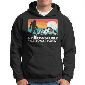 Yellowstone National Park Bigfoot Mountains Hoodie - Monsterry UK