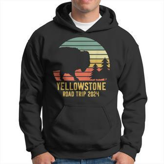 Yellowstone National Park Family Road Trip 2024 Matching Hoodie - Thegiftio UK