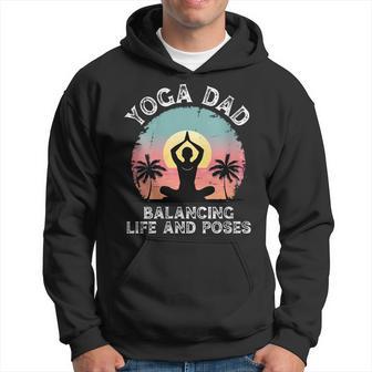 Yoga Dad Meditation Best Daddy Fathers Day Yoga Instructor Hoodie - Thegiftio UK