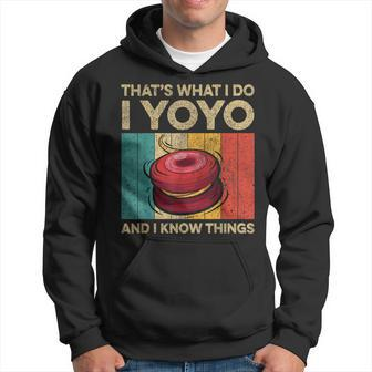 I Yoyo And I Know Things Vintage Yoyo Hoodie - Seseable
