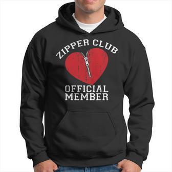 Zipper Club Open Heart Surgery Recovery Novelty Hoodie - Thegiftio UK