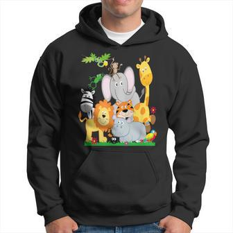 Zoo Animals Wildlife Birthday Party A Day At The Zoo Hoodie - Monsterry AU