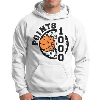 1000 Points Basketball Scorer High School Basketball Boys Hoodie - Monsterry CA