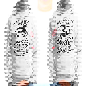 15E Anniversaire De Mariage Humour Cadeau 15 Ans Sweat à capuche - Cadeauxyz