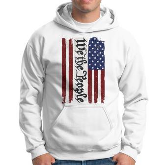 1776 We The People Usa Vintage Old Patriotic American Flag Hoodie - Thegiftio UK