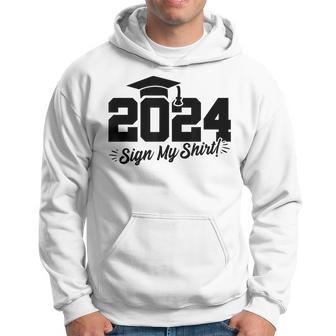 2024 Senior Graduation Autograph Class Of 2024 Hoodie - Monsterry AU