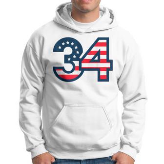 34 Guilty Trial Judge Usa Flag Hoodie - Thegiftio UK
