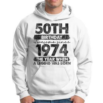 50Th Birthday 50 Year Old Vintage 1974 Limited Edition Hoodie - Thegiftio UK