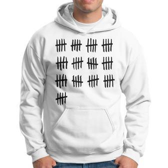 65Th Birthday Outfit 65 Years Old Tally Marks Anniversary Hoodie - Monsterry DE