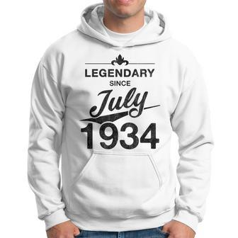 90Th Birthday 90 Year Old Born In July 1934 Vintage Hoodie - Monsterry UK