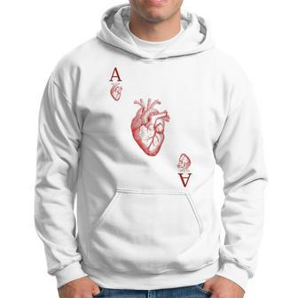 Ace Of Hearts Anatomy Playing Card Human Heart Costume Hoodie - Monsterry DE