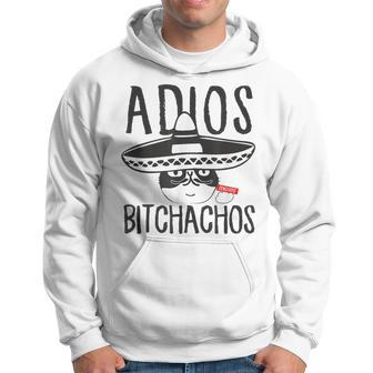 Adios Bitchachos Cat In Sombrero Cinco De Mayo Quote Hoodie - Monsterry CA