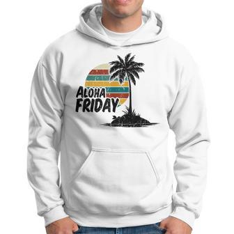 Aloha Friday Hawaiian Retro Sunset Summer Vintage Hoodie - Monsterry CA