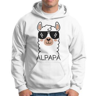 Alpapa Alpaca Llama Lover Father's Day Animals Daddy Hoodie - Thegiftio UK