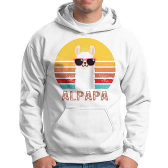 Alpapa Alpakaatertag Bester Papaater Fan Lamaatertag Raglan Kapuzenpullover - Geschenkecke