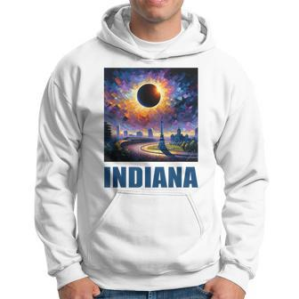 Artwork Inspired By Total Solar Eclipse 2024 Indiana Hoodie - Monsterry UK