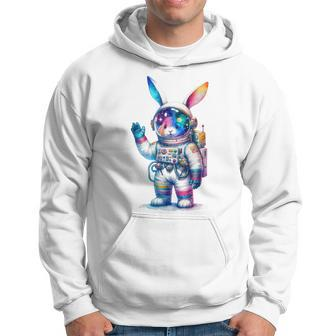 Astronaut Bunny Easter Day Rabbit Usa Outer Space Hoodie - Monsterry CA