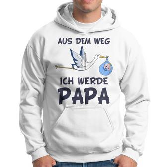 Aus Dem Weg Ich Werde Papa Schwangerschafts Ankündigung Kapuzenjacke Kapuzenpullover - Geschenkecke