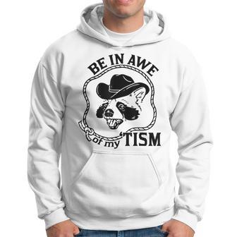 Autism Be In Awe Of My 'Tism Raccoon Cowboy Hoodie - Thegiftio UK