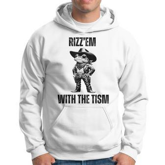 Autism Rizz Em Frog Rizz Em With The Tism Hoodie - Seseable