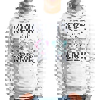 Baby Shower Gender Reveal Party Keeper Of The Gender Hoodie - Thegiftio UK