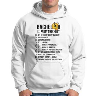 Bachelor Party Check List Hoodie | Mazezy