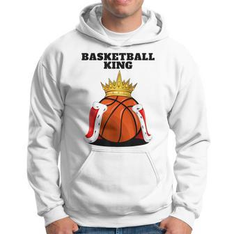 Basketball King Basketball Player Boys Basketball Hoodie - Thegiftio UK