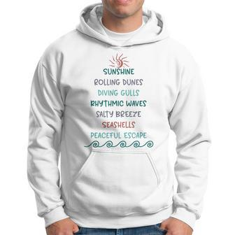 Beach Sights And Sounds Of Coastal Living Hoodie - Monsterry