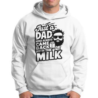 Bearded Dad That Always Came Back With The Milk Hoodie - Thegiftio