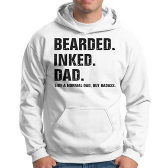 Bearded Inked Dad Like A Normal Dad But Badass Hoodie - Monsterry AU