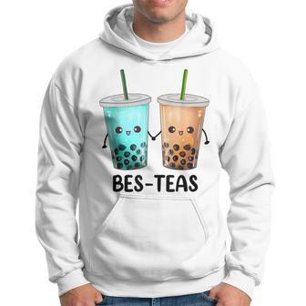 Bes Teas Besties Boba Tea Bubble Tea Kawaii Best Friend Pun Hoodie - Monsterry CA