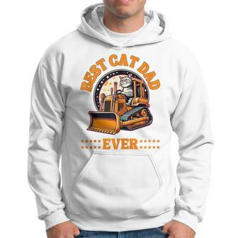 Best Bulldozer Cat Dad Ever Father's Day Hoodie - Seseable