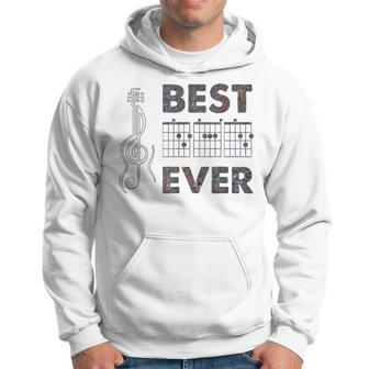 Best Dad Ever Electric Guitar Chords Fathers Day Hoodie - Monsterry