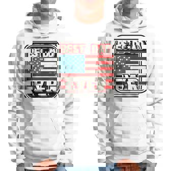 Best Dad Ever Us American Flag Fathers Day Daddy Hoodie - Thegiftio UK