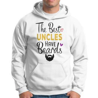 The Best Uncles Have Beards Bearded Uncle Father's Day Hoodie - Thegiftio UK