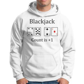 Blackjack 21 Game Card Counting Gambling Hoodie - Monsterry