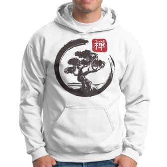 Bonsai Tree In Japanese Zen Buddhist Spiritual Nature Hoodie - Thegiftio UK