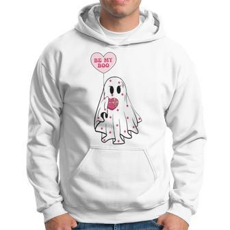 Be My Boo Cute Ghost Valentine's Day Lovers Hearts Hoodie - Monsterry AU