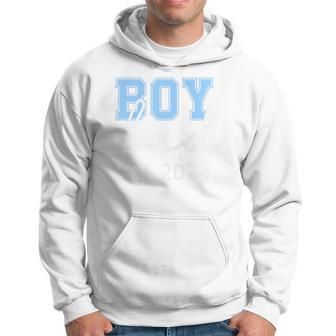 Boy Dad Est 2024 New Daddy Baby Expect First 1St Fathers Day Hoodie - Seseable