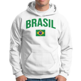 Brazil Flag Of Brasil Throwback Classic Hoodie - Thegiftio UK