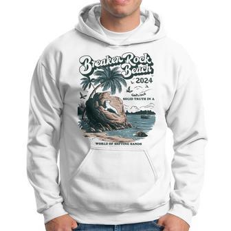 Breaker Rock Beach God's Rock Solid Beach Vbs 2024 Retro Hoodie - Thegiftio UK