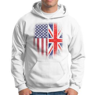 British American Flag Great Britain Union Jack Uk Hoodie - Monsterry UK
