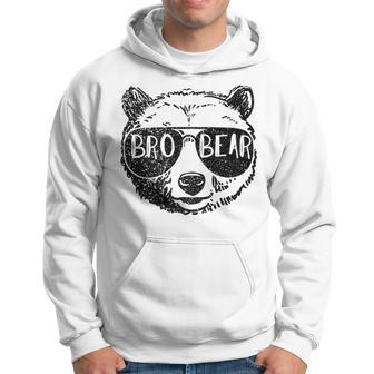 Brother Bear Face Sunglasses Big Little Brother Father's Day Hoodie - Thegiftio UK