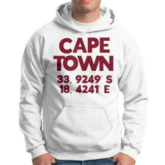 Cape Town Gps Coordinates Hoodie - Monsterry
