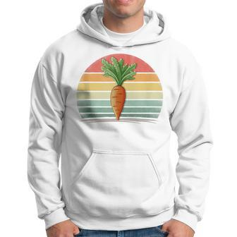 Carrots Vegetable Retro Style Distressed Vintage Carrots Hoodie - Monsterry