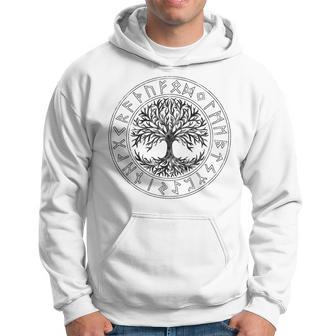 Celtic Tree Of Life Runes Viking Yggdrasil Nordic Symbol Hoodie - Thegiftio UK