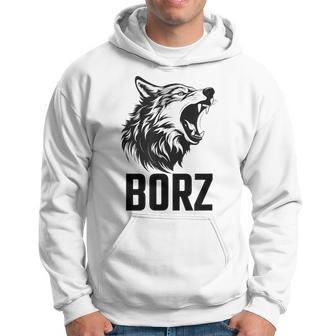 Chechnya Chechen Republic Borz White Hoodie - Seseable