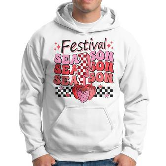 Checkered Lightning Festival Season Strawberry Fruit Lover Hoodie - Monsterry UK