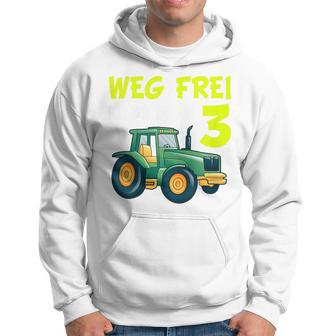 Children's 3Rd Birthday Wake Frei Ich Bin Schon 3 Jahre Traktor Trecker Hoodie - Seseable